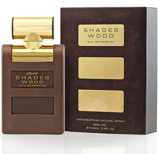 Shades Wood by Armaf Eau De Parfum Spray 3.4 oz For Men