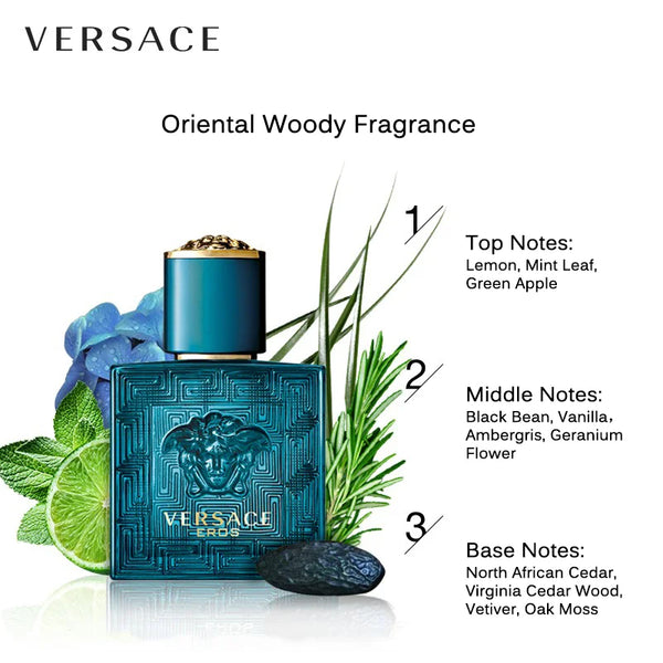 Versace Eros Eau de Toilette for Men 100ml