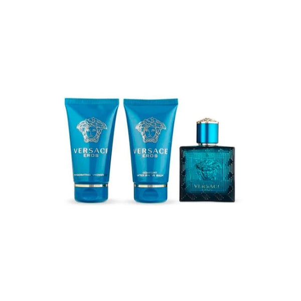 Versace Eros Eau De Toilette for Men 3 Piece Gift Set