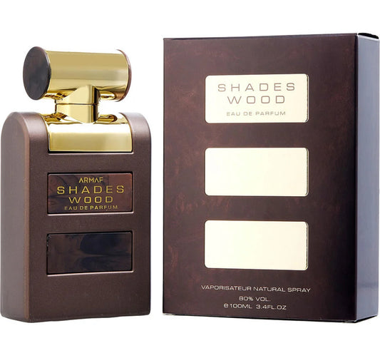 Shades Wood by Armaf Eau De Parfum Spray 3.4 oz For Men