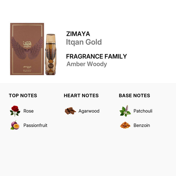 Zimaya Itqan Gold Unisex Eau De Parfum